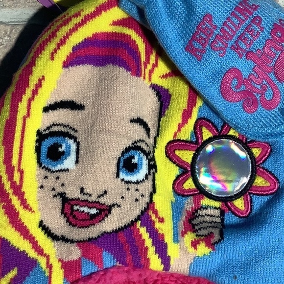 Sunny Day NEW - Nickelodeon - Sz 2-4T - knit fleece inside hat & knit gloves - Picture 4 of 7